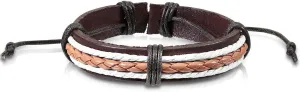 (1) One Bear Pride Leather Bracelet - Gay Pride Wristlet/Wristband - Men's LGBTQ Gay Bear Pride Jewelry
