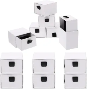 12pcs Velvet Jewelry Box Drawer Style Display Jewelry Boxes for Brooch Watches Rings Earrings Necklaces Bracelet and Small Items