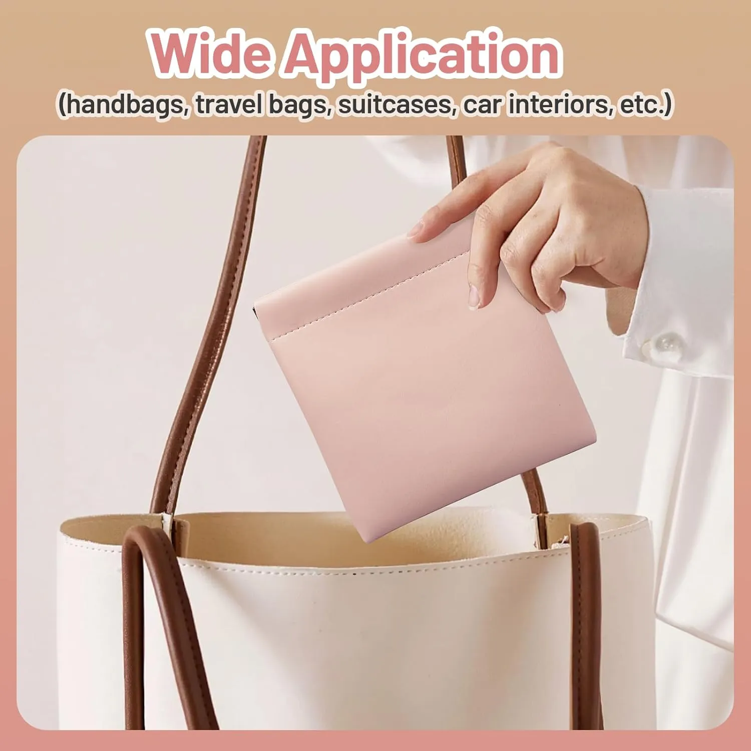 4.72x4.72 Small Pouches for Purse, 8PCS Cute Snap Closure Storages, Mini Organizer for Inside Large Makeup Bag, Organize Cosmetic, Lipstick, Jewelry, Coins in Women's Handbag/Tote/Travel
