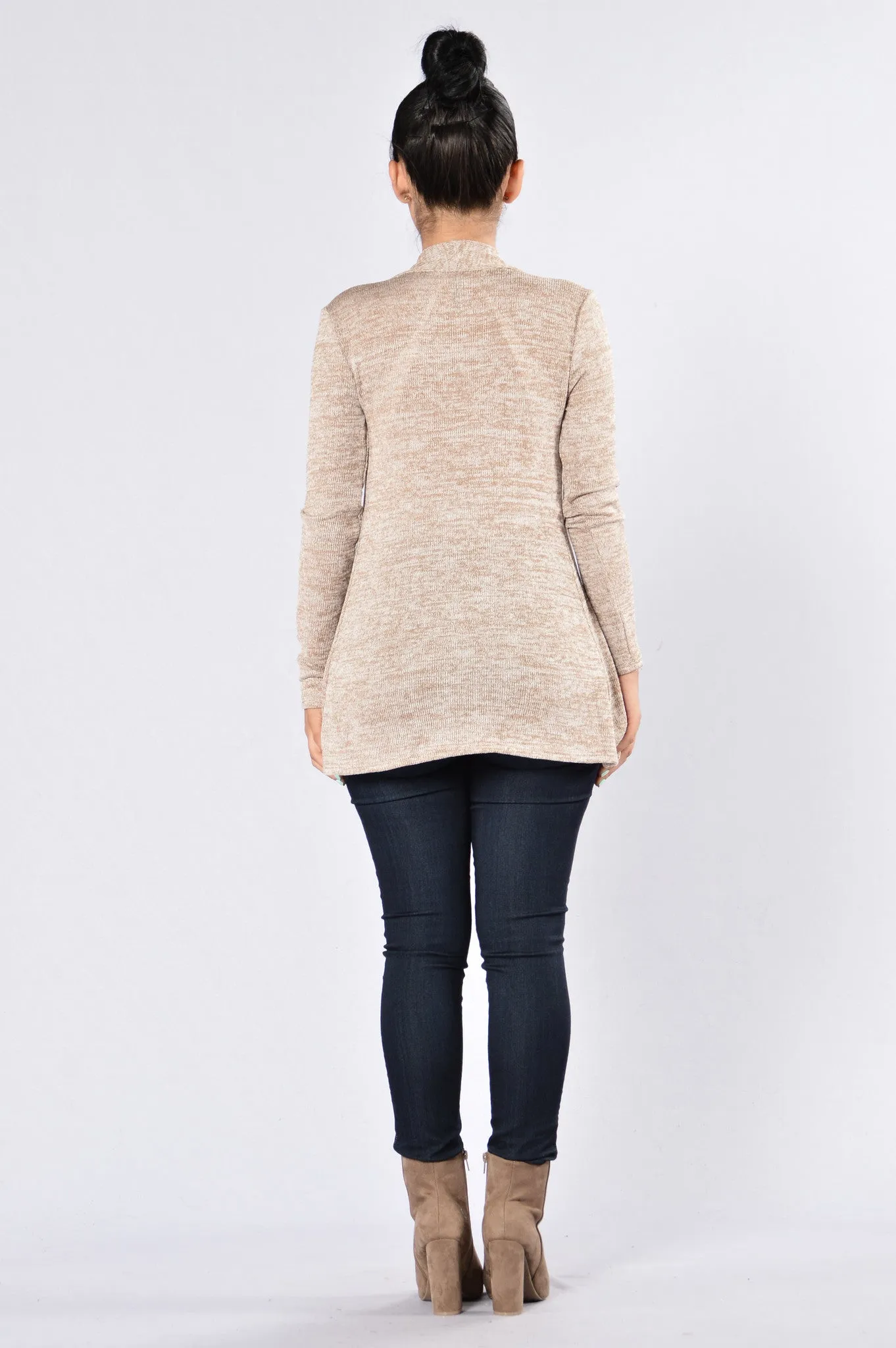 Always Here For You Cardigan - Khaki