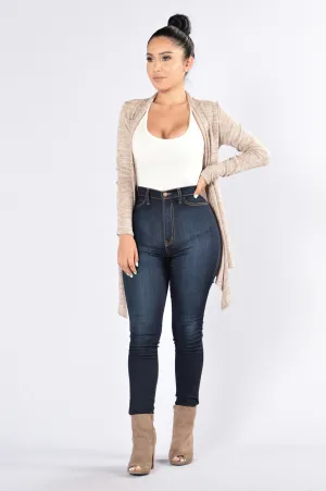 Always Here For You Cardigan - Khaki