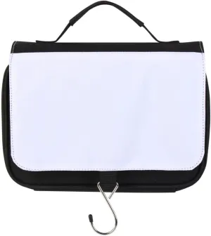 Blank Customizable Hanging Toiletry Bag for Travel, Portable Makeup Cosmetic Organizer Bag Printable with Handle