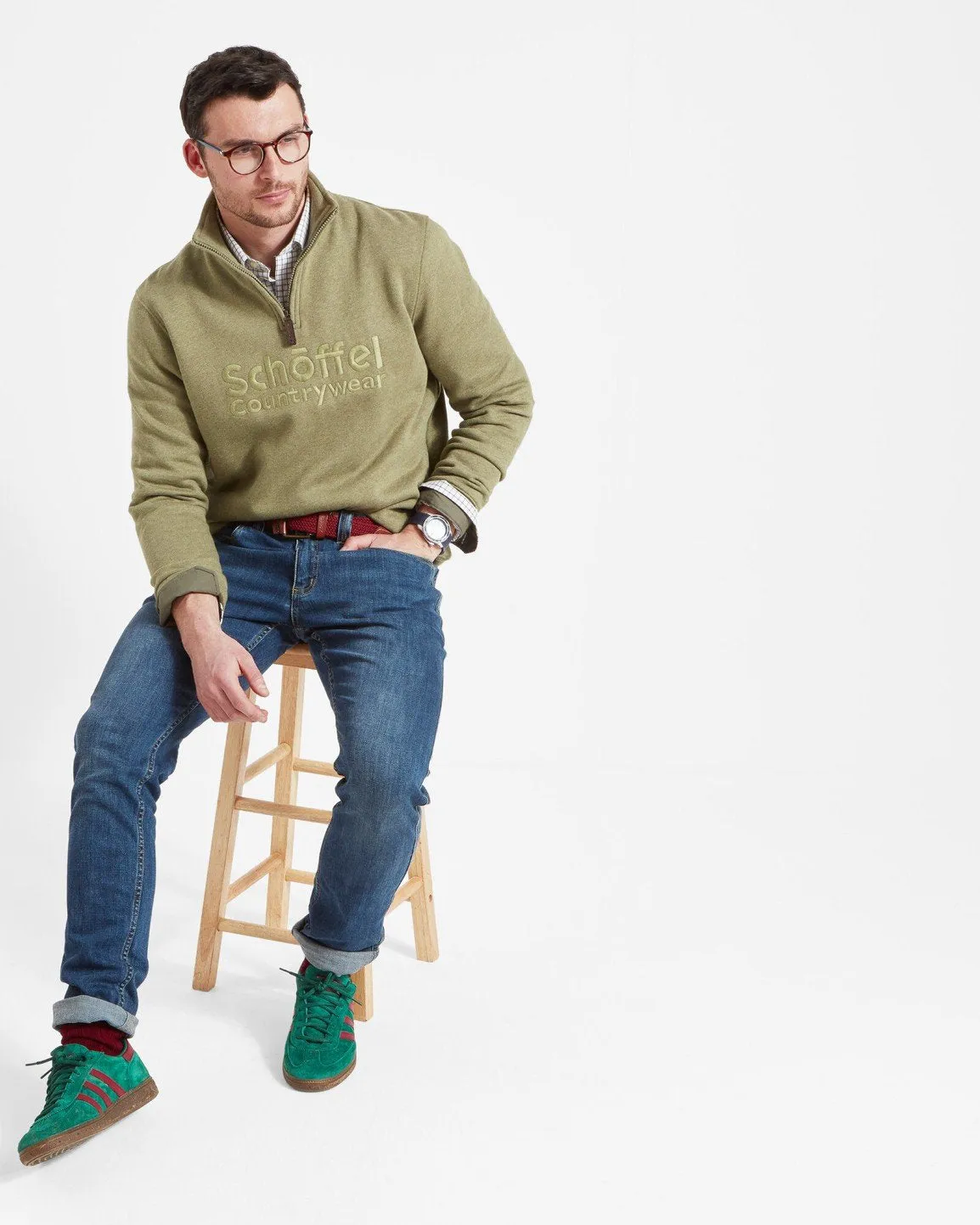 Bude Sweatshirt Khaki Marl