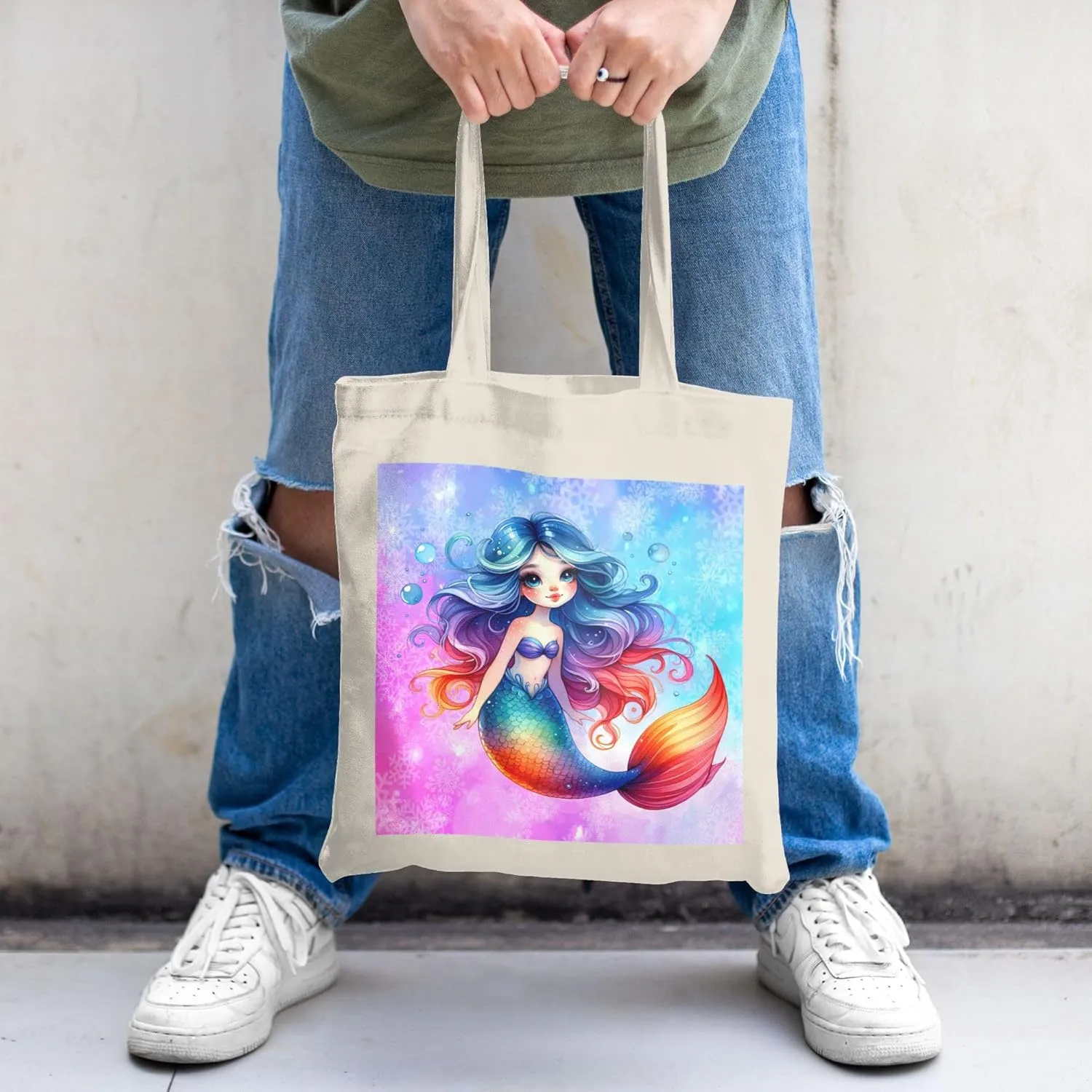 Canvas Tote Bag for Women Weekender Travel Bags Reusable Grocery Bags with Handles Aesthetic Shoulder Tote