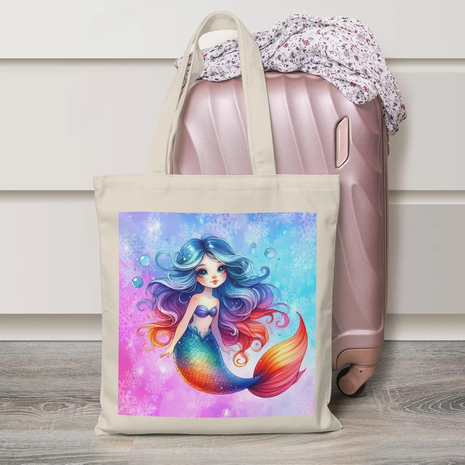 Canvas Tote Bag for Women Weekender Travel Bags Reusable Grocery Bags with Handles Aesthetic Shoulder Tote