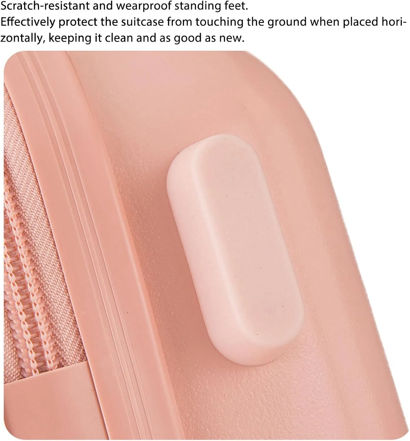 Carry On Luggage, Lightweight Travel Cosmetic Case 14 Inch Large Capacity Anti Scratch for Train (Pink)