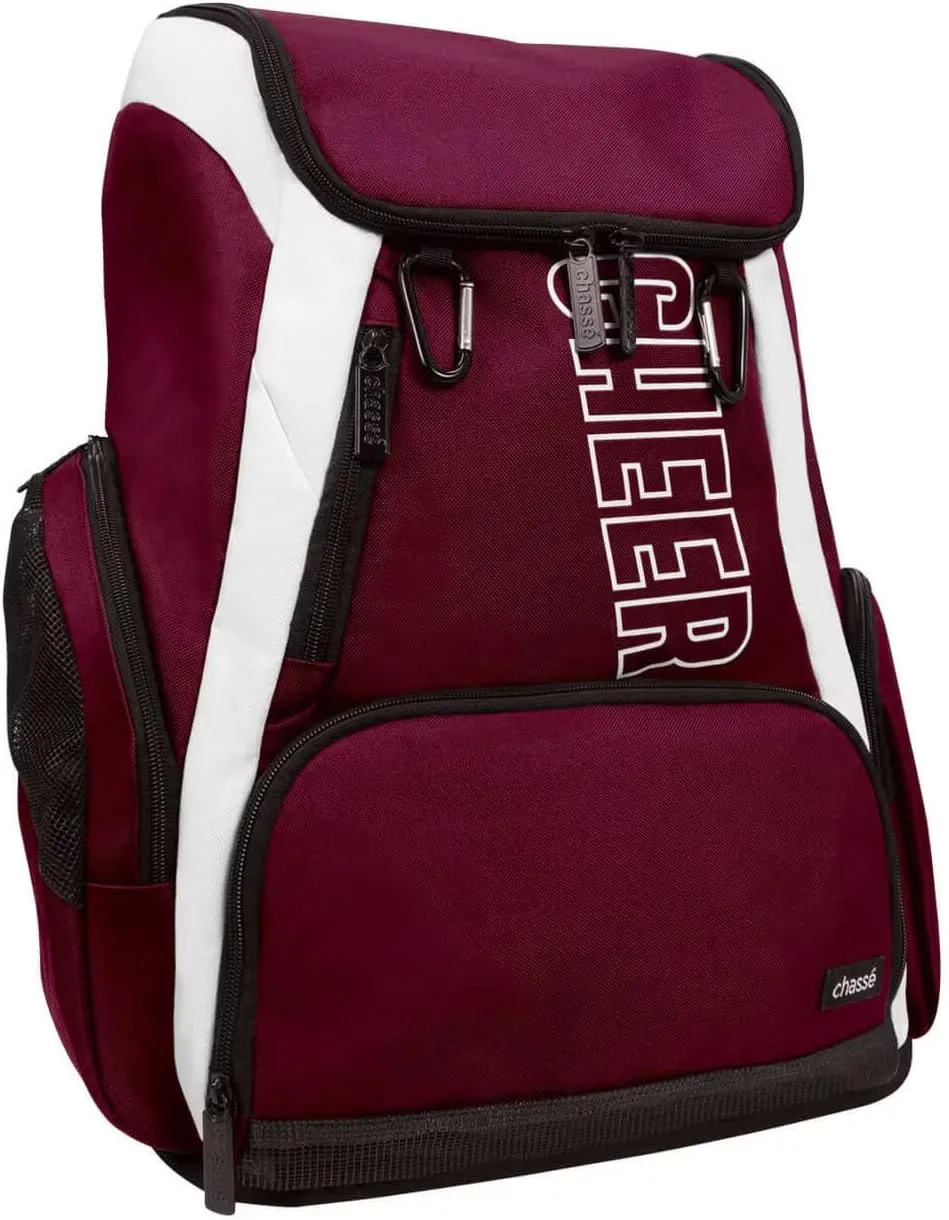 chass Cheer Large Weekender Bag - Perfect for Travel, Sports, and Everyday Use (Maroon)