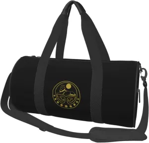 Coat of arms of Chechen Republic of Ichkeria Convertible Garment Bag with Shoulder Strap, Carry on Garment Duffel Bag for Men Women - Rolling Foldable for Travel Luggage Bags (Black)