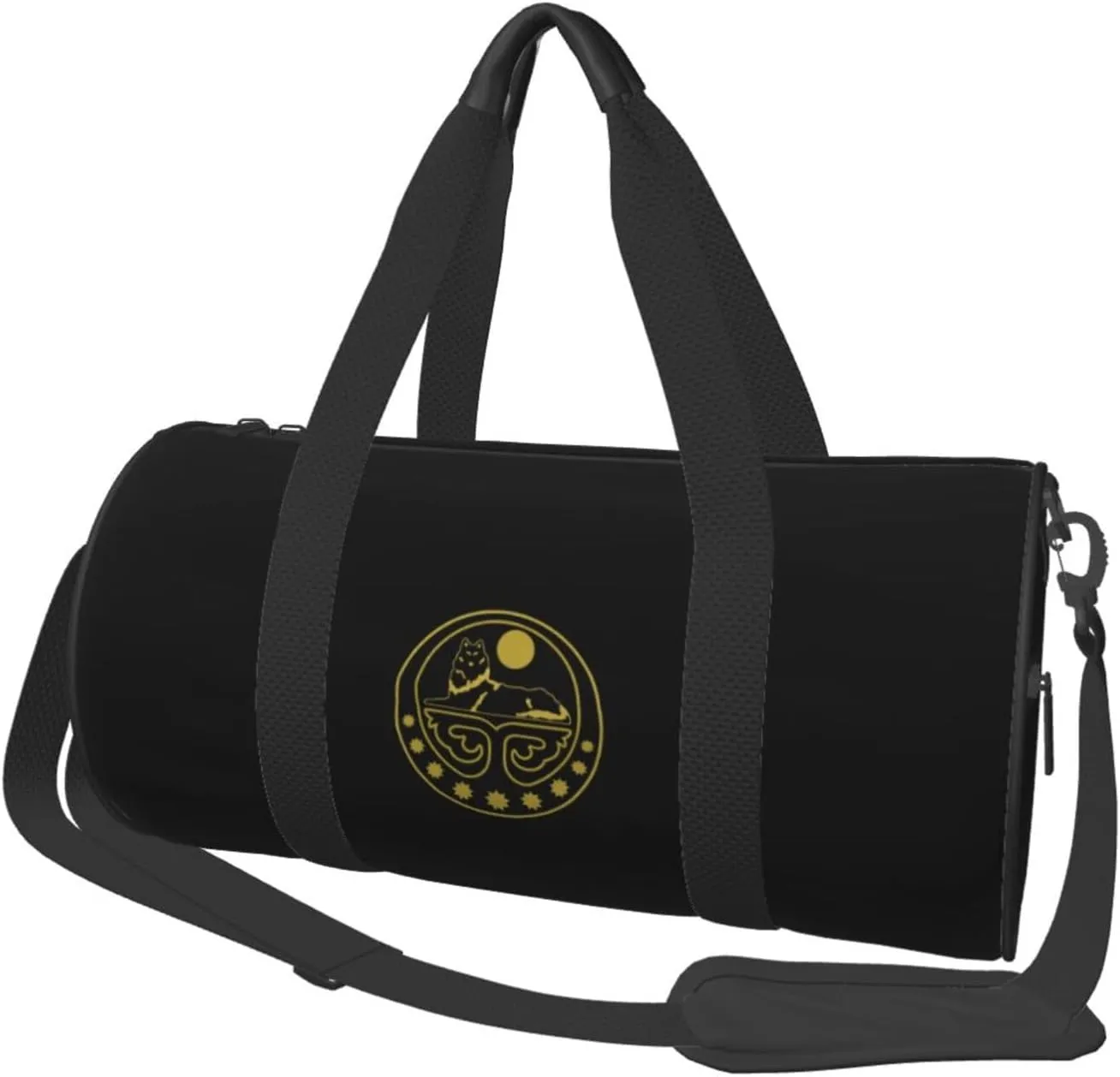 Coat of arms of Chechen Republic of Ichkeria Convertible Garment Bag with Shoulder Strap, Carry on Garment Duffel Bag for Men Women - Rolling Foldable for Travel Luggage Bags (Black)
