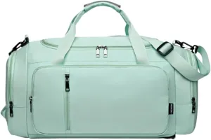 Convertible Suit Travel Bag 20in Oxford Cloth Travel Garment Bag,Carry On Garment Duffel Bag For Women Sports Bag hanging garment duffel bag (Color : Green, Size : 53 * 24 * 24 cm)