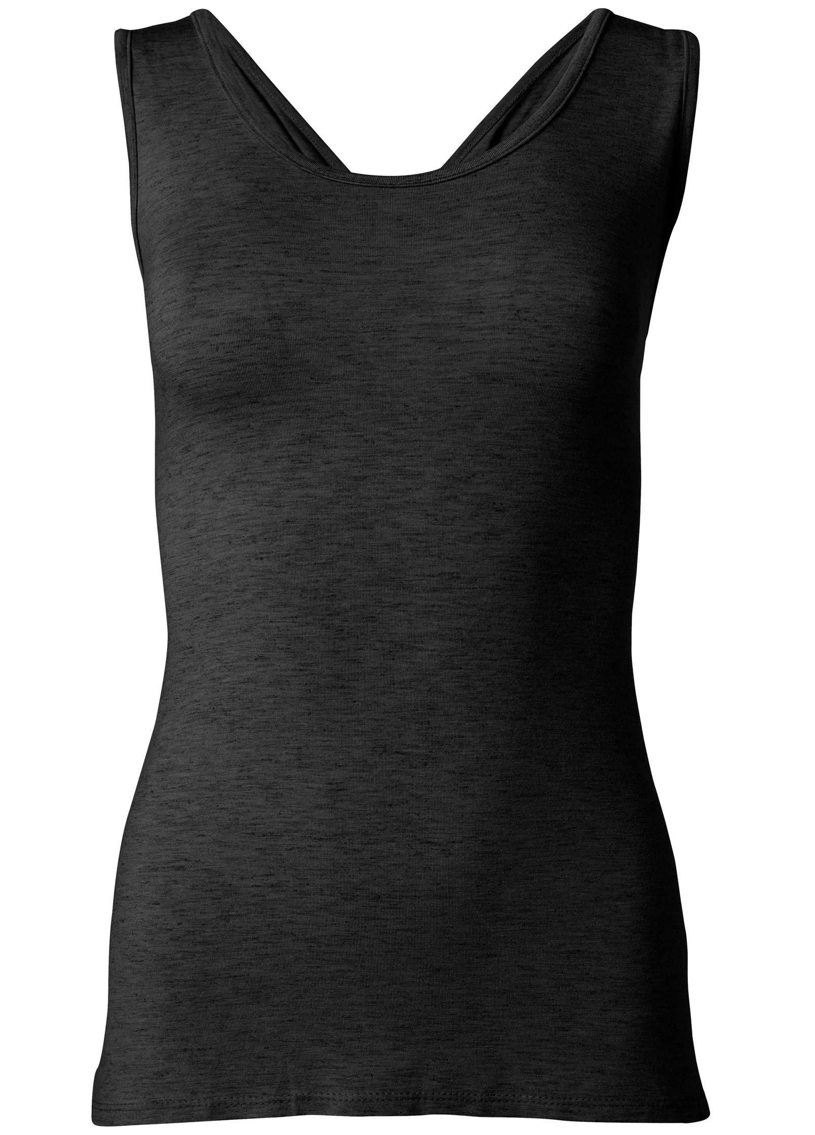Crisscross Detail Top - Black