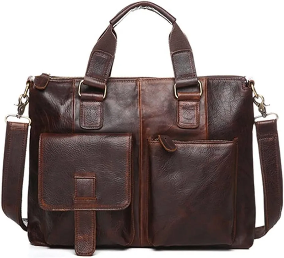 CSCDD Men Handbags Vintage Laptop Briefcases Office Shoulder Bags Tote Male Crossbody Messenger Bags