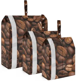 DOMIKING Coffee Bean Packing Cubes for Travel Luggage Organizer Hanging Packing Bag for Clothes Carry On Suitcase Set of 3