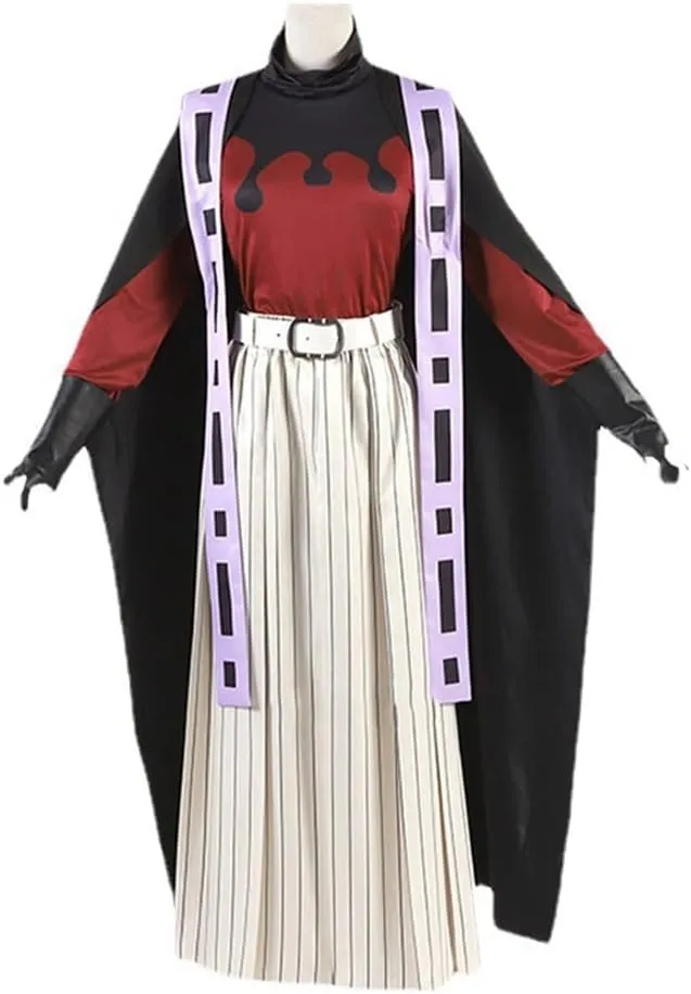 Douma CosplayDouma CostumeAnime Douma Kimono Suit Cosplay Costume Halloween Robes Cloak Full Set with Wig