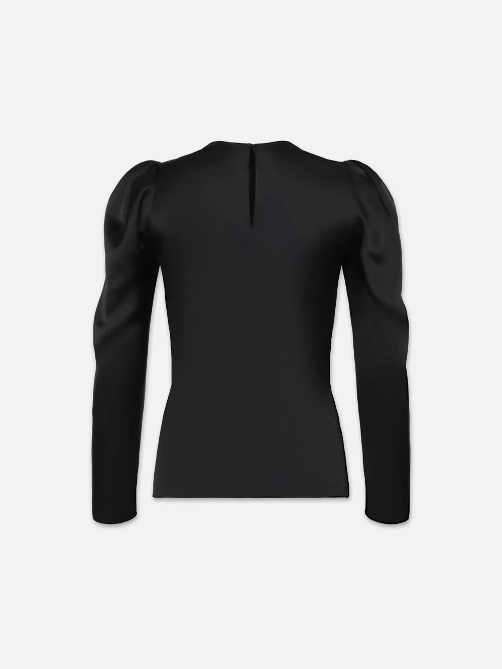 Draped Femme Blouse -- Black