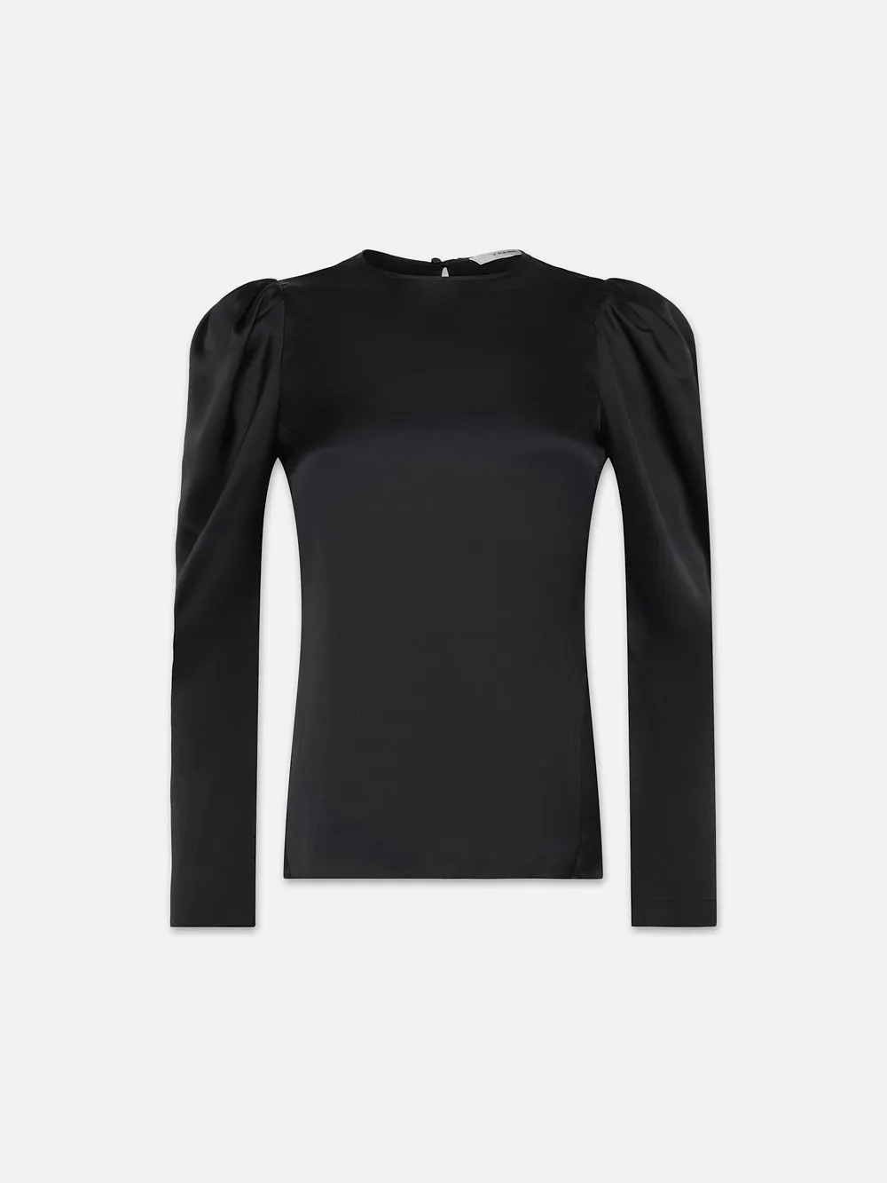 Draped Femme Blouse -- Black