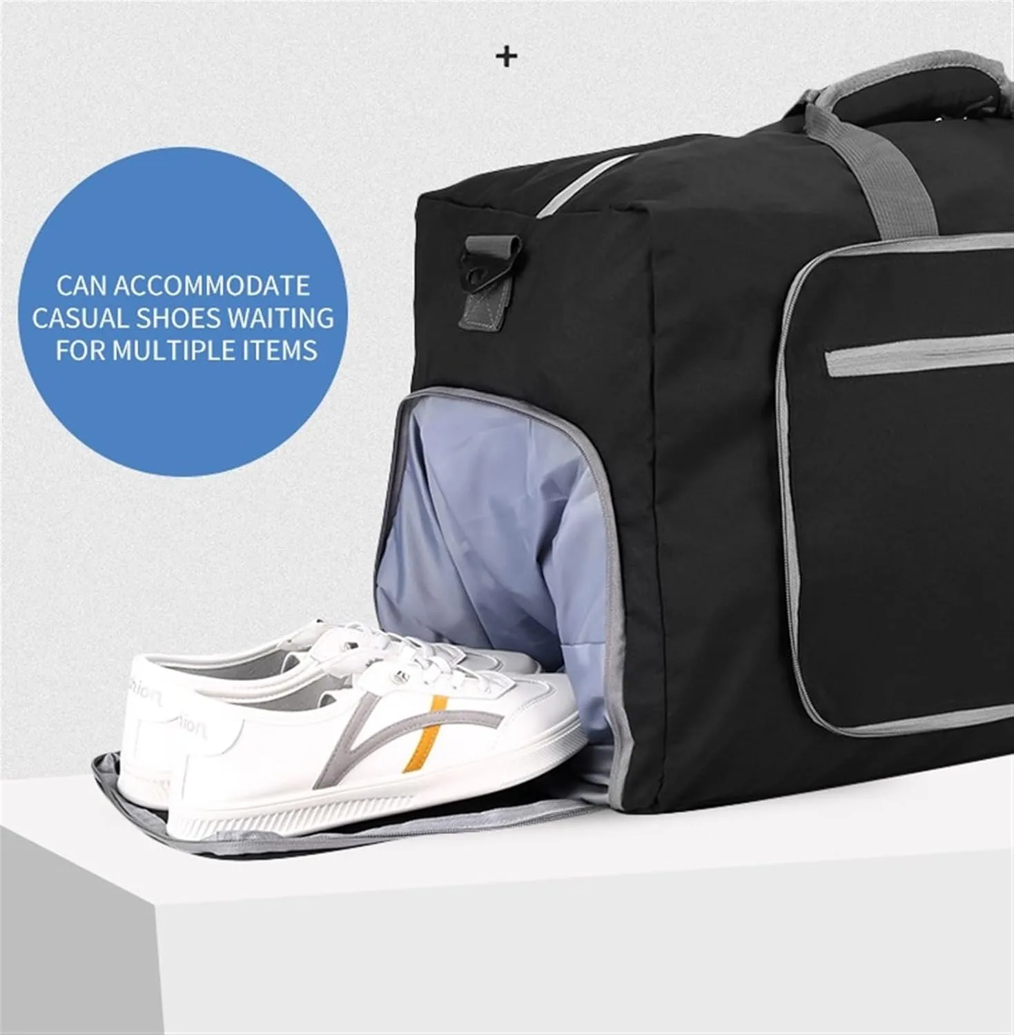 Duffel Bag 24inch Garment Bag with Shoe Compartment, 2 in 1 Hanging Suitcase Suit Weekender Bags Overnight Bag Travel (Color : G, Size : 63 * 29 * 35cm)