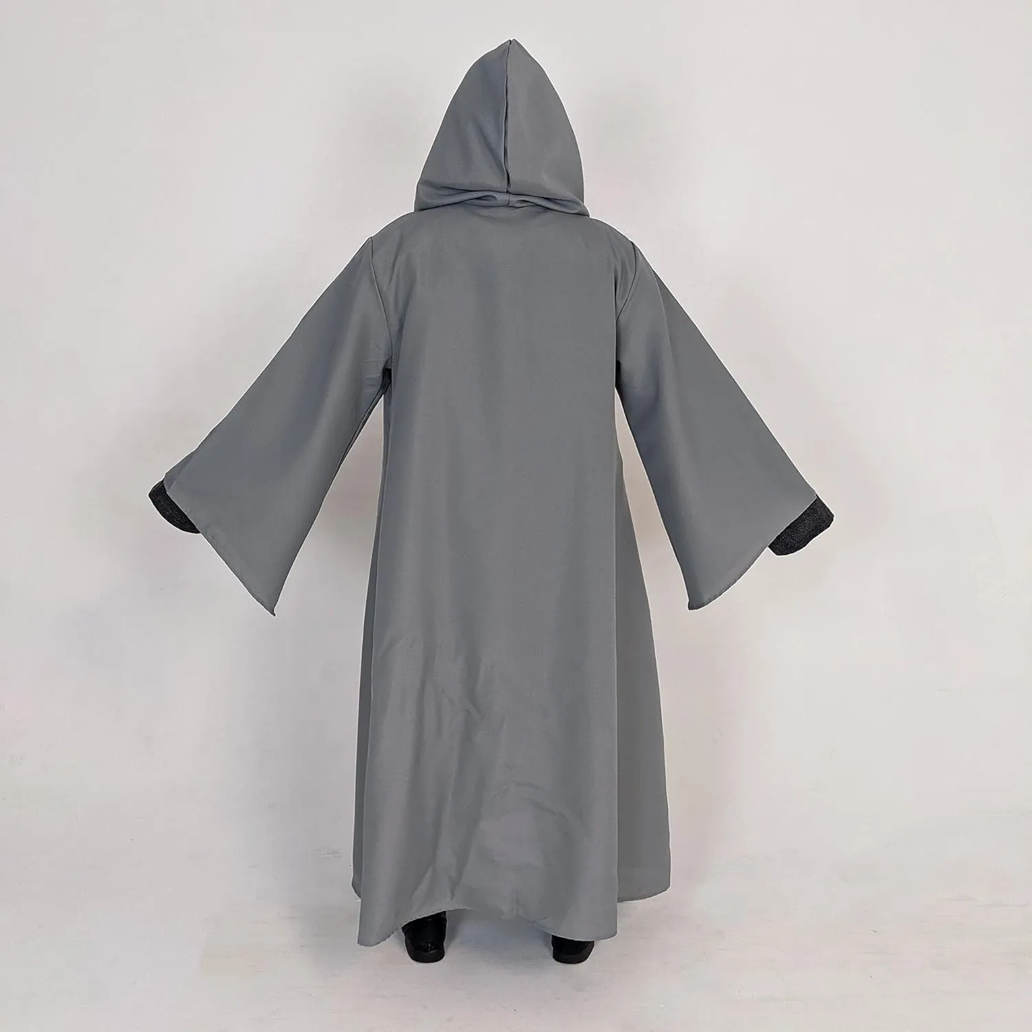 Everfan Adult Hooded Robe with Sleeves | Wizard, Jedi, Monk, Medieval Cosplay Cape, LARP Halloween Costume for Adults