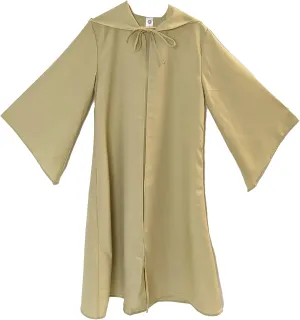 Everfan Kids Hooded Robe with Sleeves | Wizard, Jedi, Monk, Medieval Cosplay Cape, LARP Halloween Costume for Children