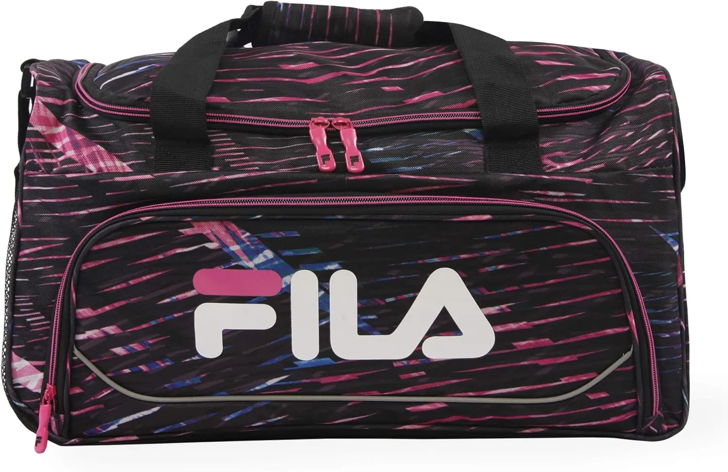 Fila Kelly 19-in Sports Duffel Bag, Stripe Static Pink, One Size