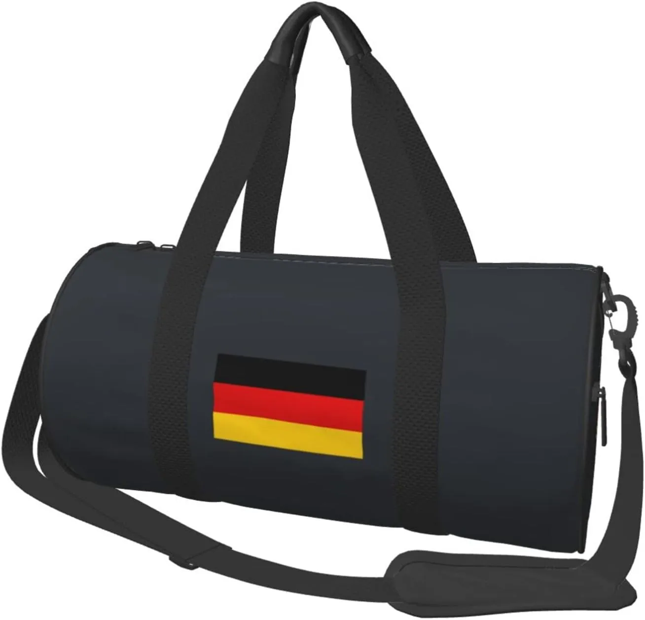 Flag of Germany Convertible Garment Bag with Shoulder Strap, Carry on Garment Duffel Bag for Men Women - Rolling Foldable for Travel Luggage Bags (Black)