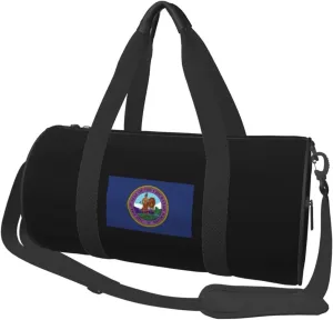 Flag of The Chickasaw Nation Convertible Garment Bag with Shoulder Strap, Carry on Garment Duffel Bag for Men Women - Rolling Foldable for Travel Luggage Bags (Black)