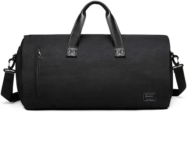 Garment Bags for Business Travel Convertible Travel Duffel Bag Carry on Garment Bag 2 in 1 Weekender Suit Bag for Men Women (Black)