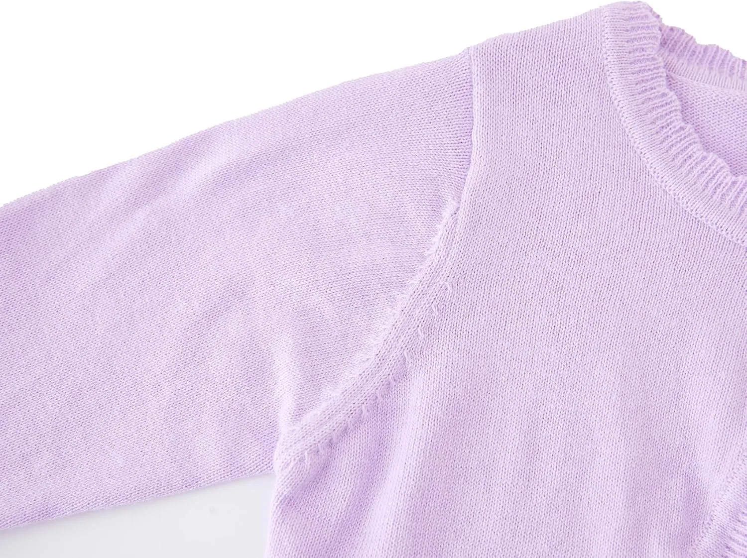 Girls Bolero Cardigan Sweater Toddler Kids Long Sleeve Button Knit Shrug Cropped Cover Up Jacket Tops