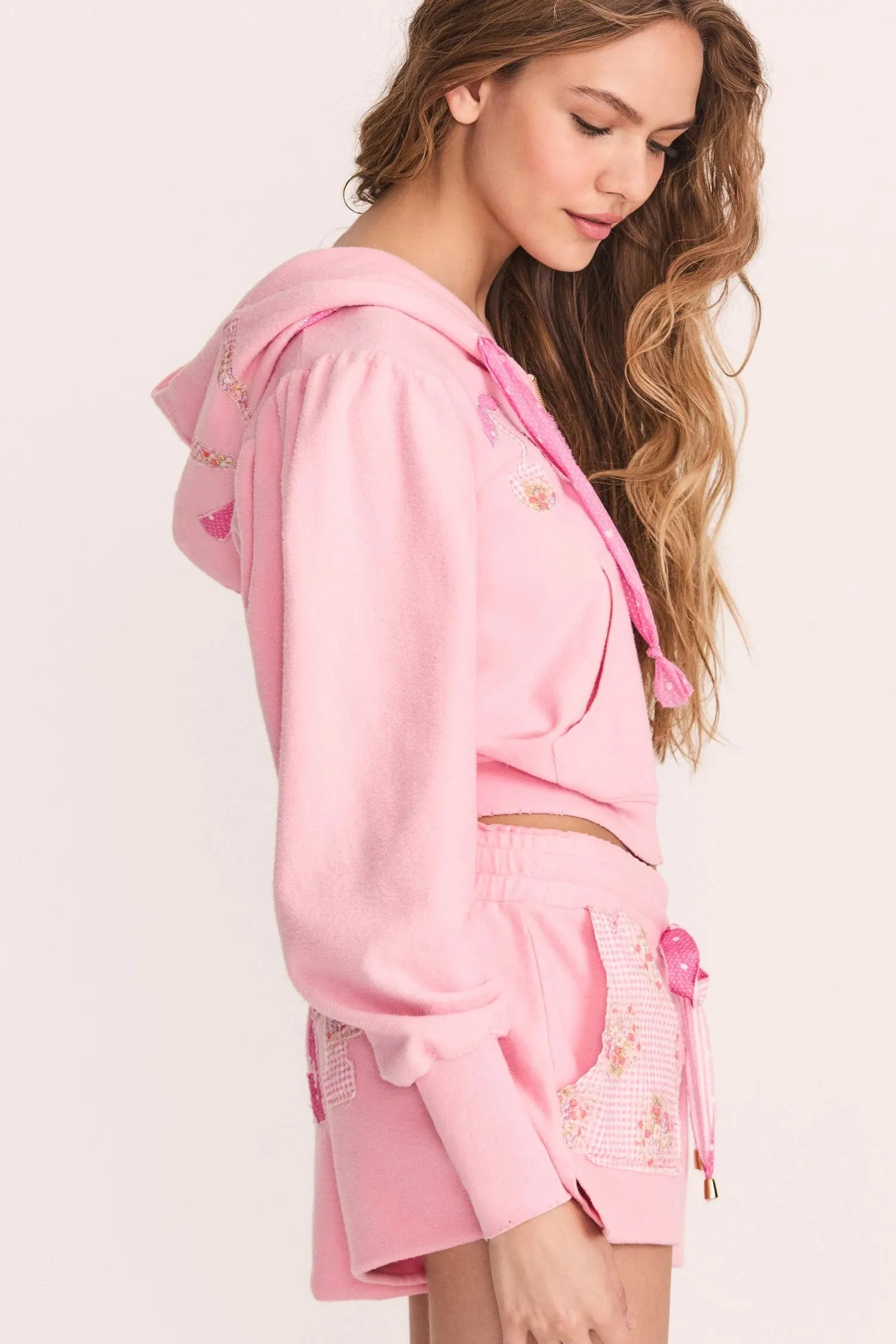 Hasana Zip Hoodie ~ Candy Pink