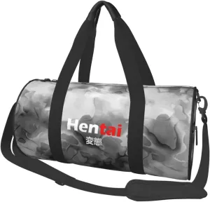 Hentai Convertible Garment Bag with Shoulder Strap, Carry on Garment Duffel Bag for Men Women - Rolling Foldable for Travel Luggage Bags (Black)