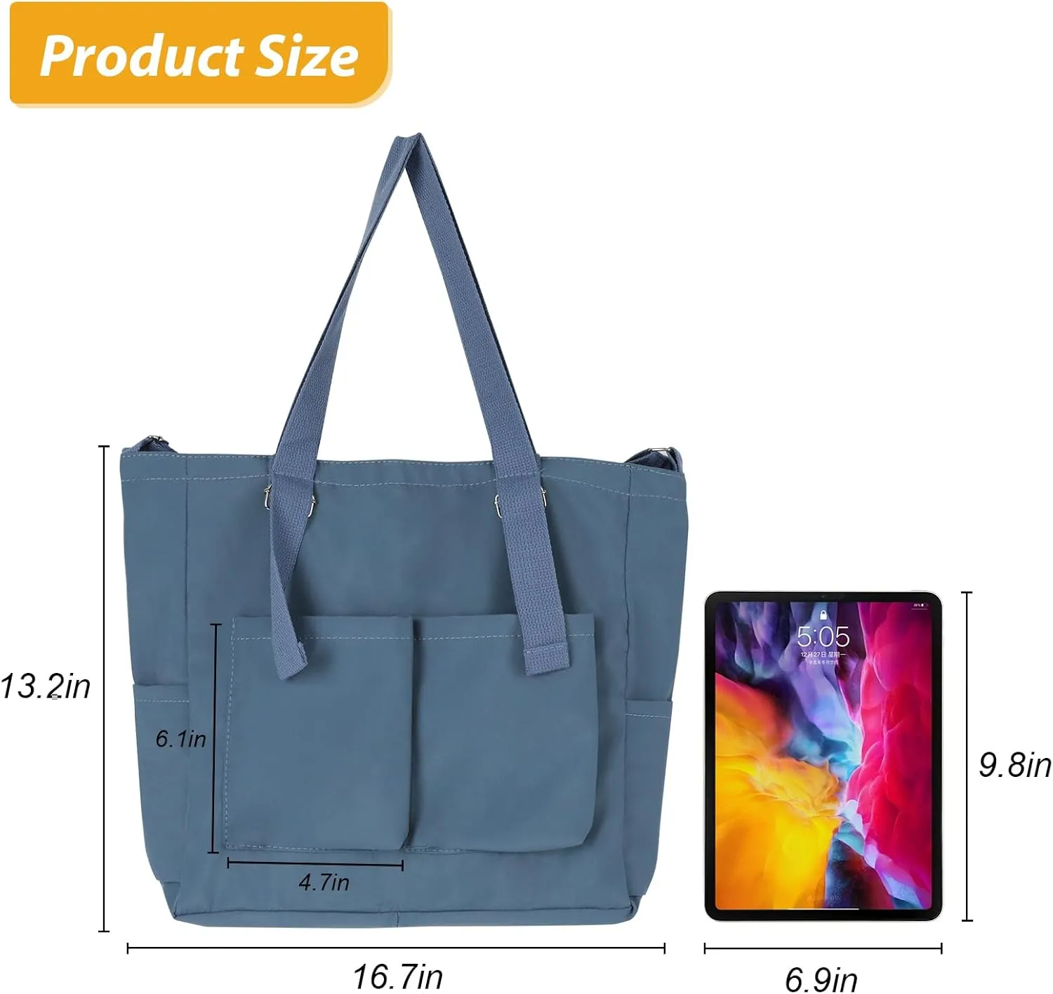 Hobo bags, handbags for women, large-capacity nylon shoulder bags with multiple carrying methods