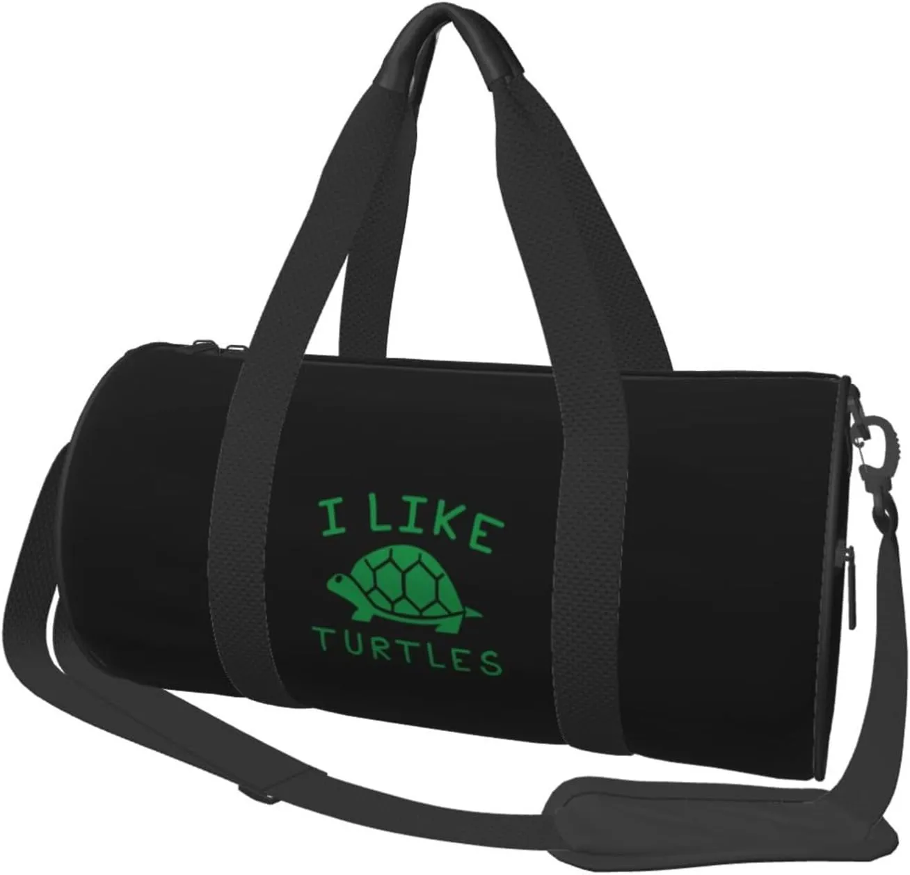 I Like Turtles Convertible Garment Bag with Shoulder Strap, Carry on Garment Duffel Bag for Men Women - Rolling Foldable for Travel Luggage Bags (Black)