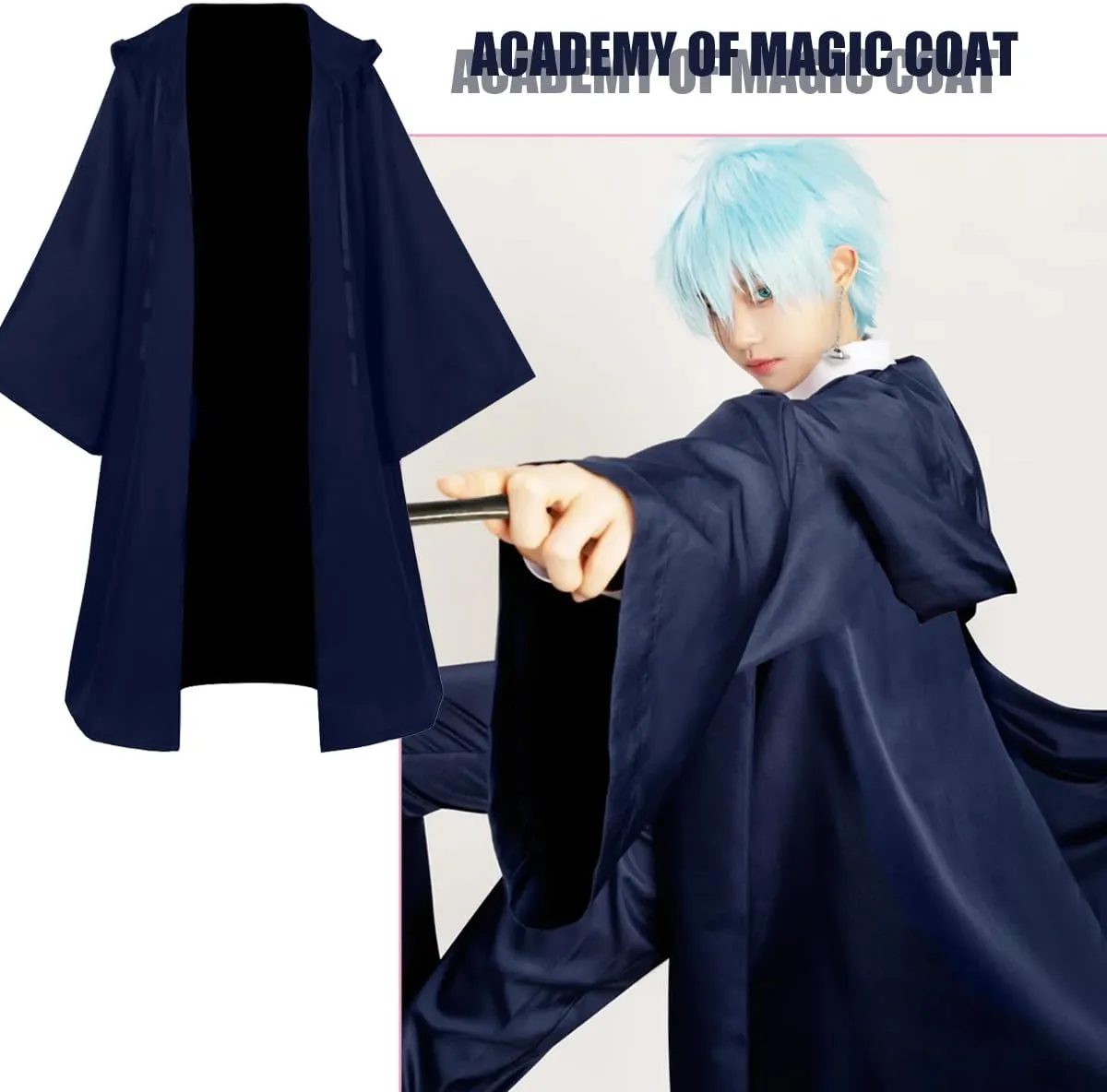 IS MY BIKE OKAY Anime Costume Magic and Muscles Cosplay Mashle Robe Magic Cloak Hooded Wizard Cape Halloween