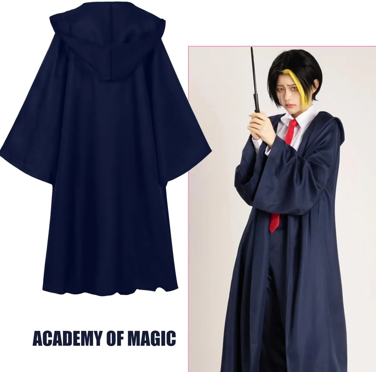 IS MY BIKE OKAY Anime Costume Magic and Muscles Cosplay Mashle Robe Magic Cloak Hooded Wizard Cape Halloween