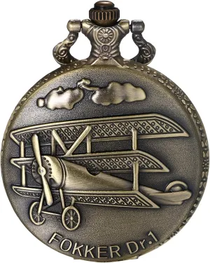 JewelryWe Vintage Pocket Watch Retro Classic Pendant Necklace Watch for Men Women