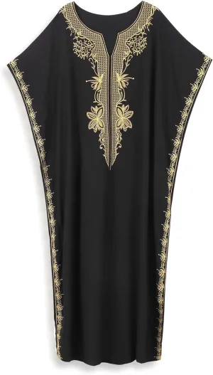 Kaftan Cover up for Women Maxi Beach Dresses Plus Size Caftan Loungewear African Muumuu Dress Lightweight Beachwear