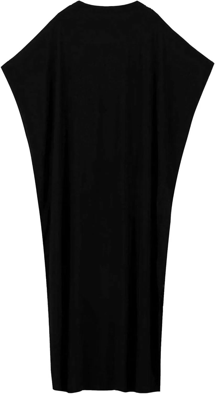 Kaftan Cover up for Women Maxi Beach Dresses Plus Size Caftan Loungewear African Muumuu Dress Lightweight Beachwear