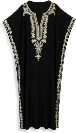 Kaftan Cover up for Women Maxi Beach Dresses Plus Size Caftan Loungewear African Muumuu Dress Lightweight Beachwear