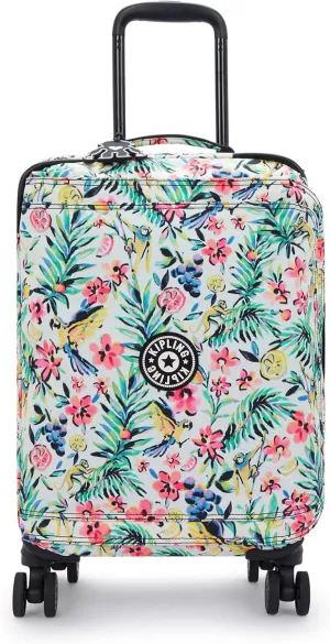 Kipling Women's Spontaneous Small Prt Softside Spinner Wheel Luggage, Integrated TSA Accepted Lock
