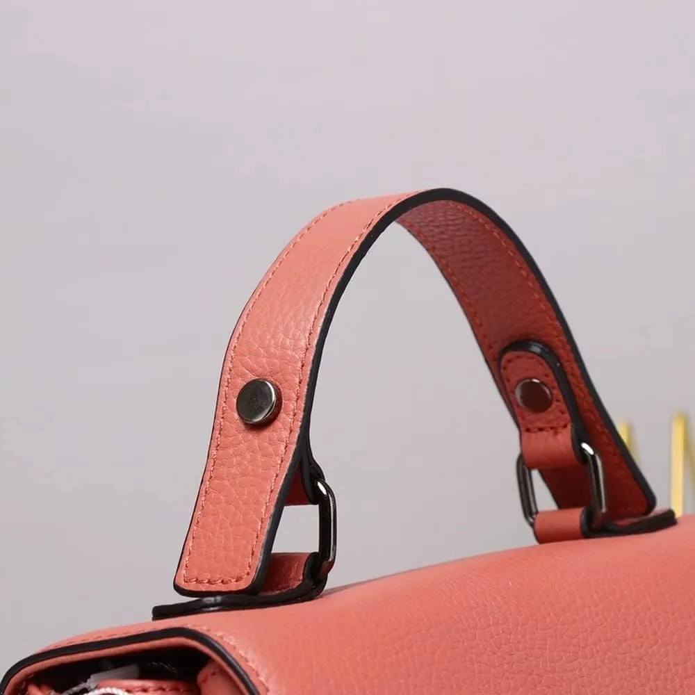 Lock Leather Square Bag Women's Unique Shoulder Bags Tote Bags Top Handle Satchel Handbags
