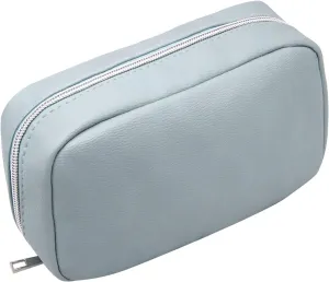 Long Keeper Cosmetic Bags for Women - Water Resistant Make Up Pouch Travel Zipper Toiletry Bag Makeup Organizer (Blue)