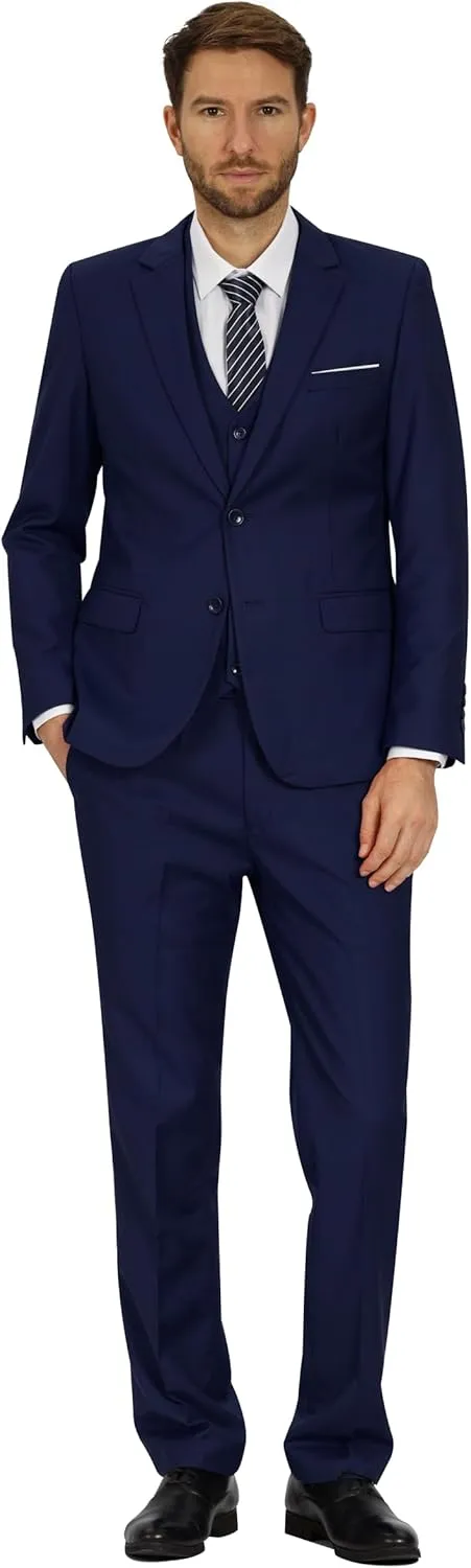 MAGE MALE Mens Slim Fit Suit Jacket 2 Button Blazer Dress Business Wedding Party Jacket