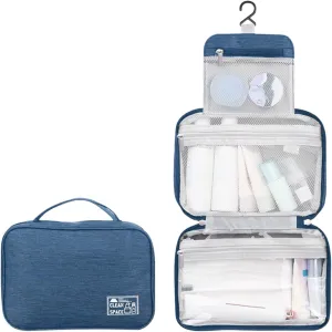 Makeup Toiletry Bag Travel Makeup Cosmetic Bag Large Hanging Toiletry Bag Storage with 3 Compartments Travel Organizer for Men and Women