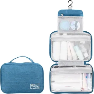Makeup Toiletry Bag Travel Makeup Cosmetic Bag Large Hanging Toiletry Bag Storage with 3 Compartments Travel Organizer for Men and Women