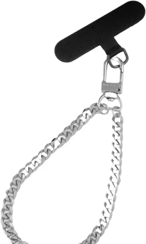 Maya J Cuban Link Wristlet Chain, White