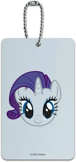 My Little Pony Rarity Face Luggage Card Suitcase Carry-On ID Tag