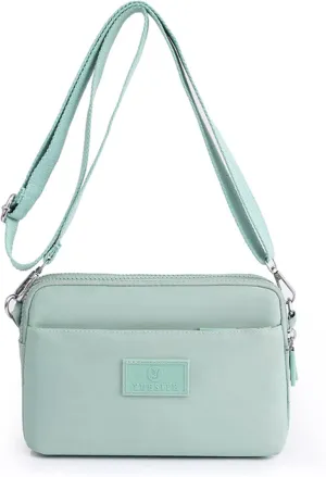 NOTAG Nylon Crossbody Purses Multipockets Shoulder Bags for Girls Daily Handbags Small Purses for Dog Walking