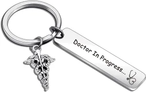 Nothers ASANHAO Future Doctor Jewelry New Doctor Keychain Future Dr Gift Future Doctor Gift Doctors day Gift Med Student Gift Doctors Graduation Gift (Doctor In Progress Keychain), General