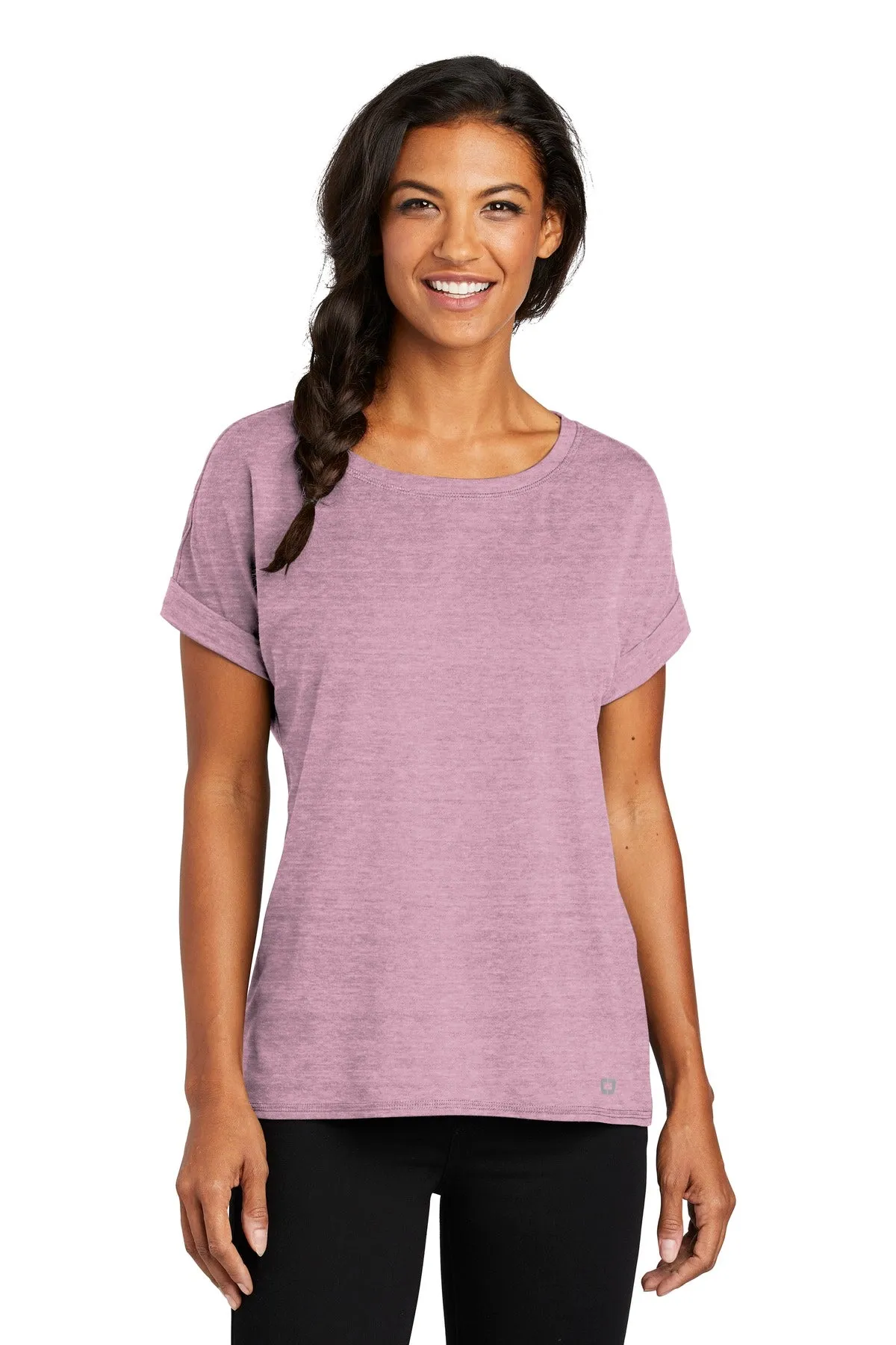 OGIO Ladies Luuma Cuffed Short Sleeve. LOG800