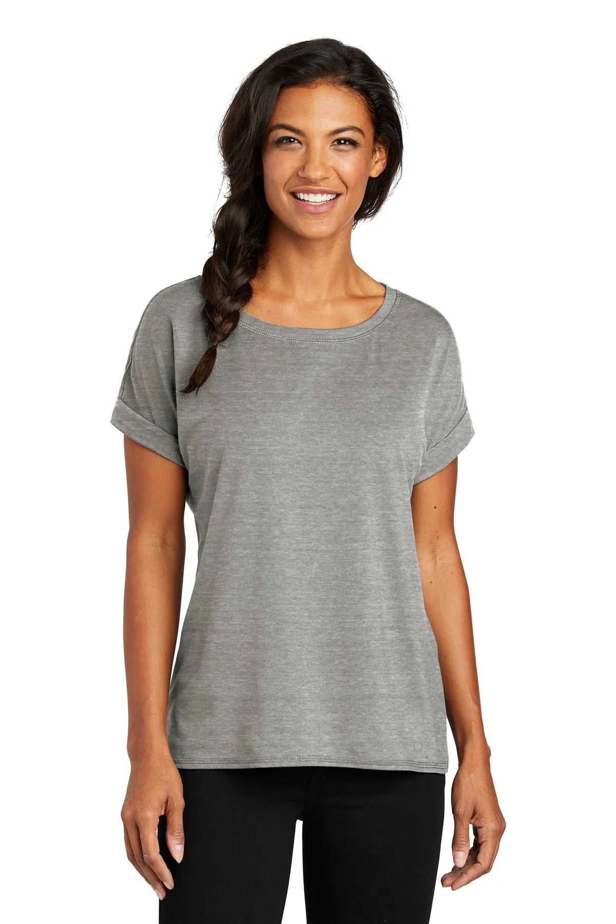 OGIO Ladies Luuma Cuffed Short Sleeve. LOG800